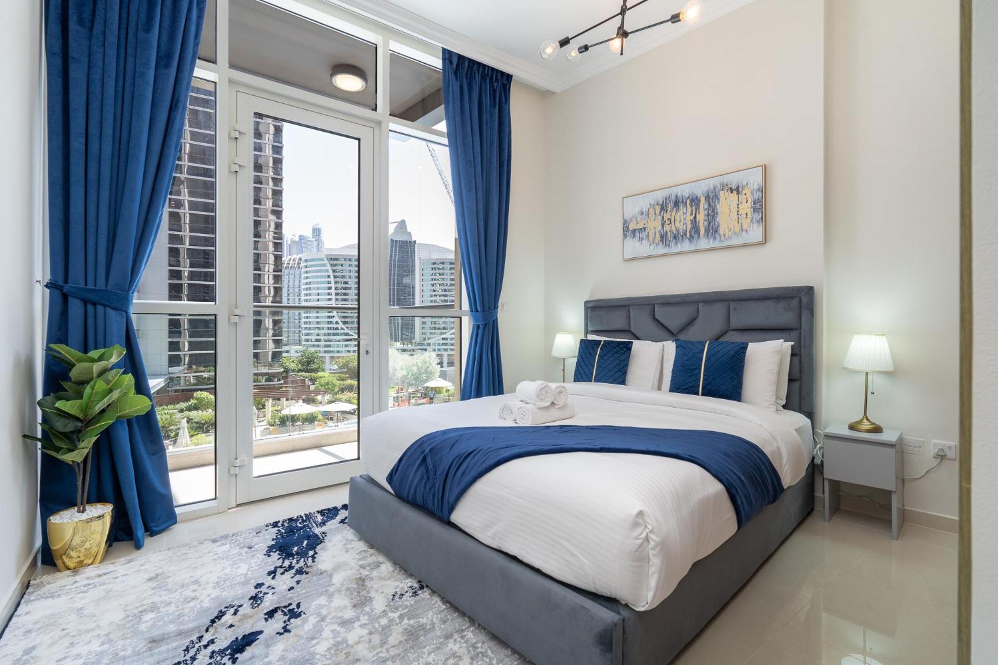 Dunya Tower Luxury And 2 Min Walk To Dubai Mall And Burj Khalifa In Heart Of Downtown Dış mekan fotoğraf